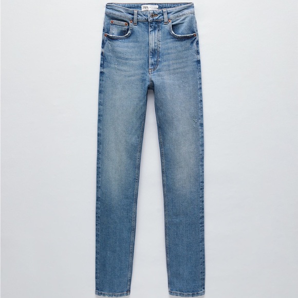 NWT- ZARA PREMIUM SLIM FULL LENGTH JEANS IN SENTINEL BLUE- SIZE 36 - Picture 1 of 7